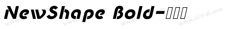 NewShape Bold字体转换